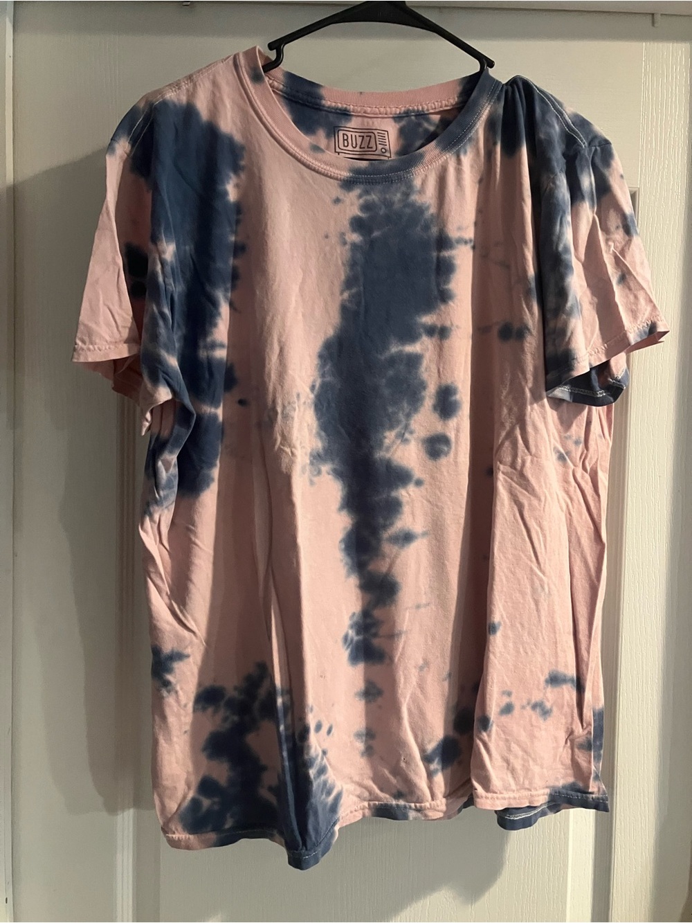 Medium Tie-Dye Short Sleeve T-Shirt in Pink and Navy